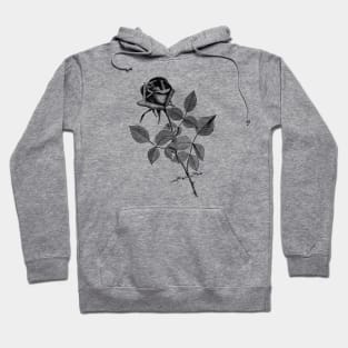 Black Rose Flower Hoodie